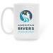 American Rivers Mug, a White Large Coffee Mug (back-view)