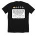 One Star Review, a Solid Black Blend Premium Unisex Tee (back-view)