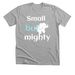 Small but mighty, a Athletic Heather Premium Unisex Tee