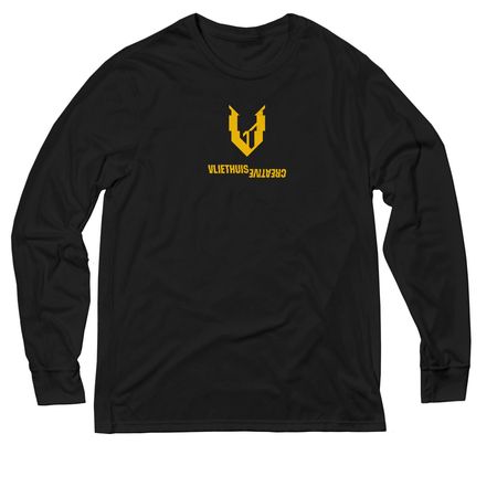 Art Is Your Weapon [Glitch], a Deep Black Allmade Eco Triblend Long Sleeve Tee