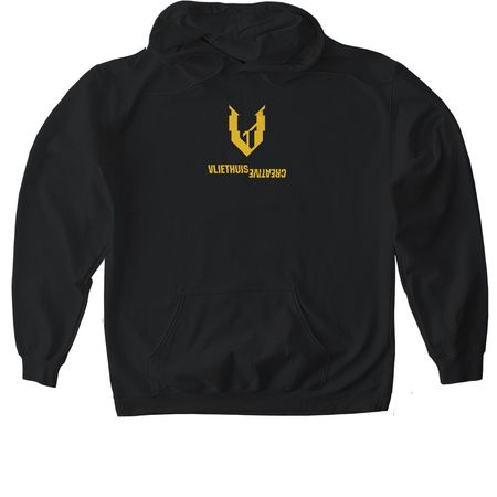 Art Is Your Weapon [Glitch], a Black Gildan Softstyle Pullover Hoodie