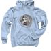 "I Volunteer At DPS" Hug Shirts and Sweaters, a Light Blue Pullover Hoodie