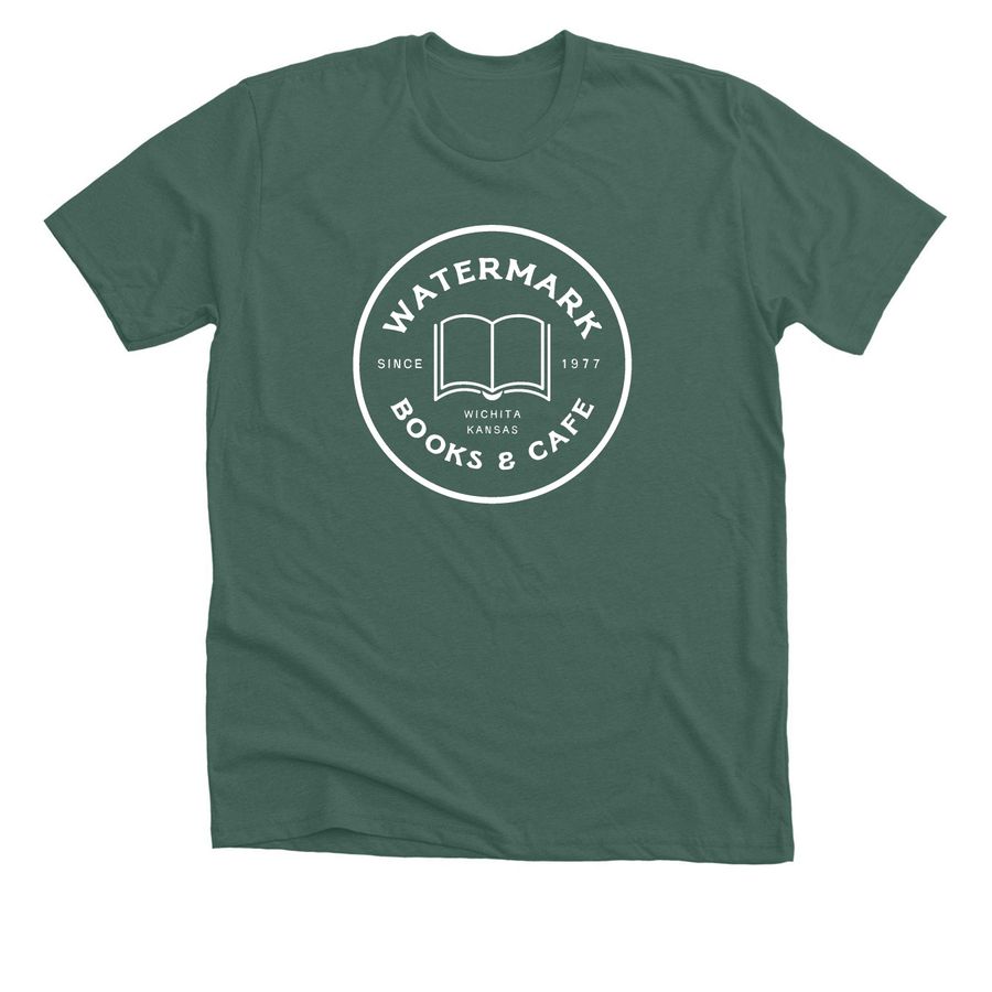 Watermark Logo T-Shirt, a Heather Forest Premium Unisex Tee