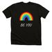 Be You: Wear Your Values with Pride, a Black Heather Premium Unisex Tee
