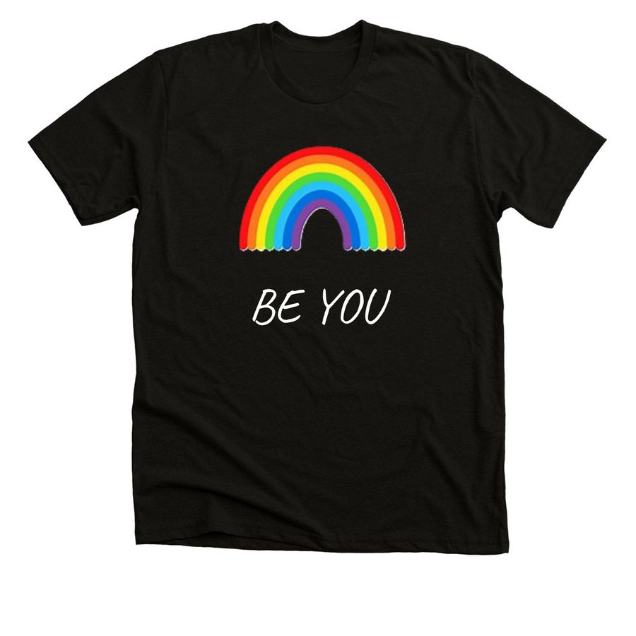 Be You: Wear Your Values with Pride, a Black Heather Premium Unisex Tee