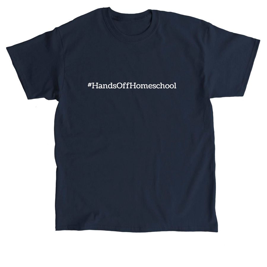 Hands Off Homeschool, a Navy Classic Unisex Tee