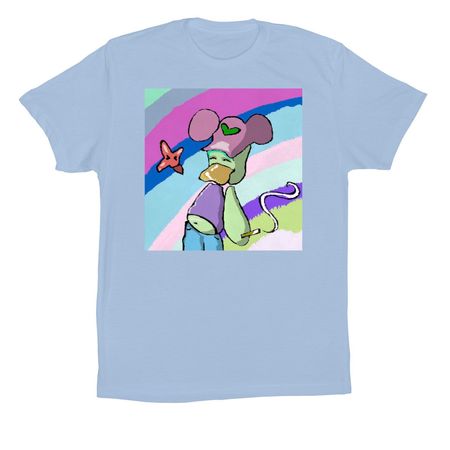 Angel?s Rainbow, a Baby Blue Premium Cotton Tee