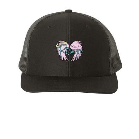 RFR Hats!, a Black Printed Snapback Trucker Cap