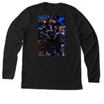 Momma raptor collection&nbsp;, a Solid Black Blend Premium Long Sleeve Tee (back-view)