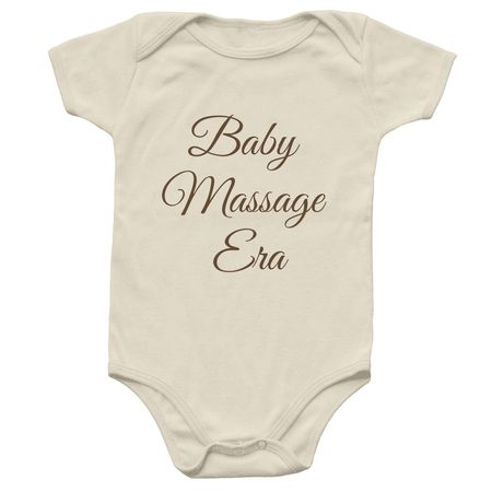 Baby Massage Era Onesie, a Natural Infant Onesie