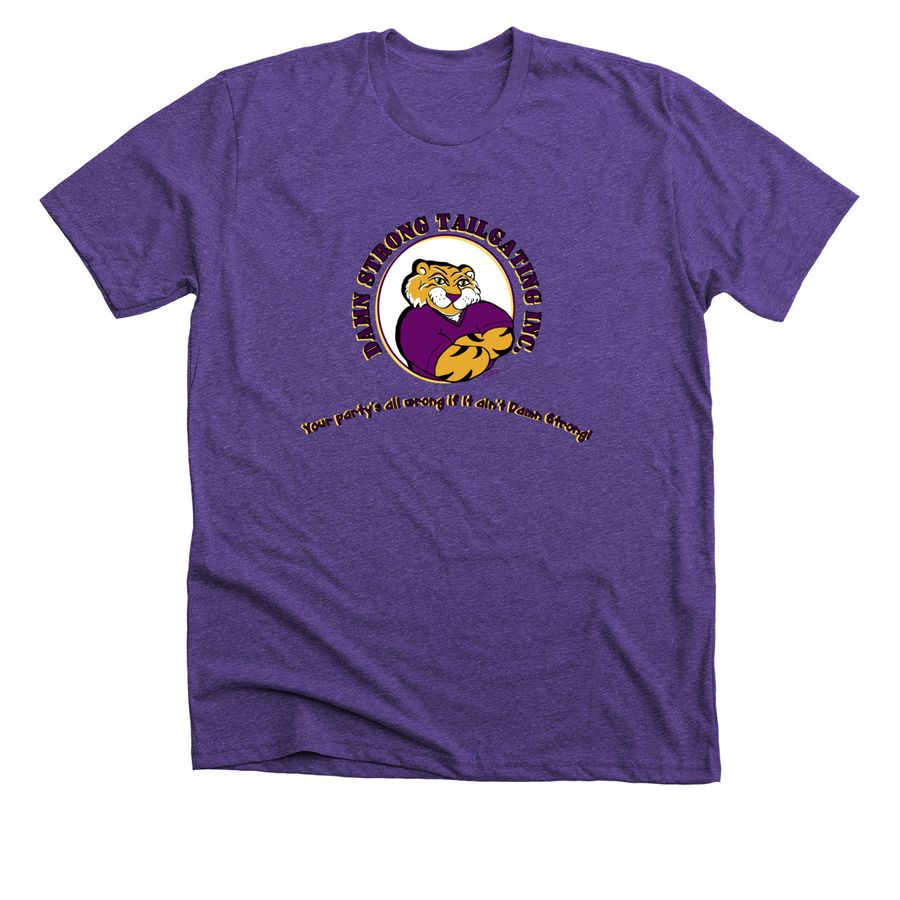 Logo tee, a Heather Team Purple Premium Unisex Tee