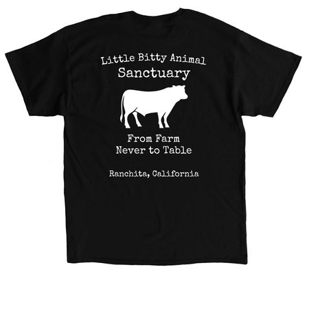 Never To Table Collection&nbsp;, a Black Classic Unisex Tee (back-view)