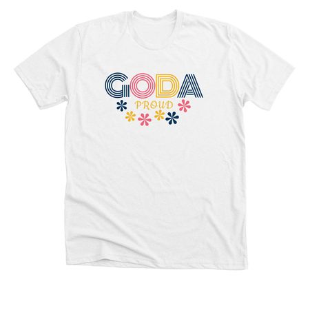 GODA PROUD, a Solid White Blend Premium Unisex Tee