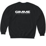 GIMME ALL YOU GOT PRODUCTION 2026, a Black Softstyle Crewneck Sweatshirt (back-view)