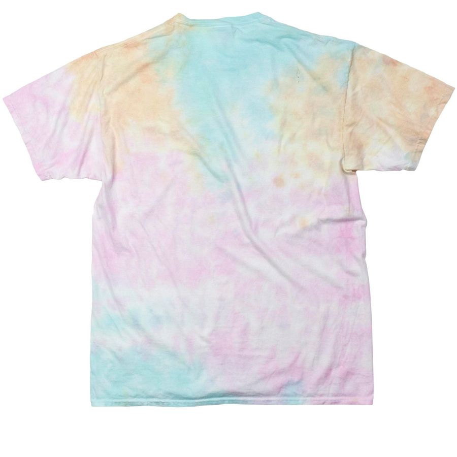Sydney's Peacock, a Snow Cone Classic Tie Dye Tee (back-view)