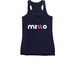 Women's Racerback Tank, a Navy Women's Racerback
