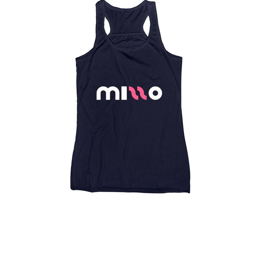 Women's Racerback Tank, a Navy Women's Racerback