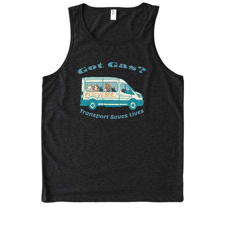 Lifesaving Shirts, a Deep Black Allmade Eco Triblend Tank