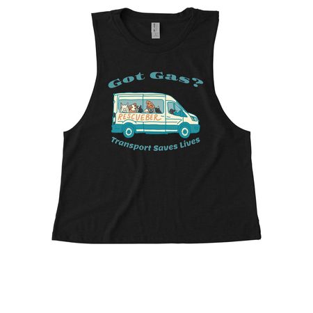 Lifesaving Shirts, a Deep Black Allmade Eco Triblend Women?s Muscle Tank