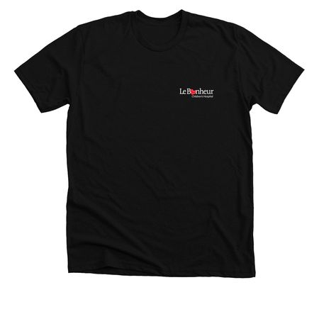 Le Bonheur Children's Hospital, a Solid Black Blend Premium Unisex Tee