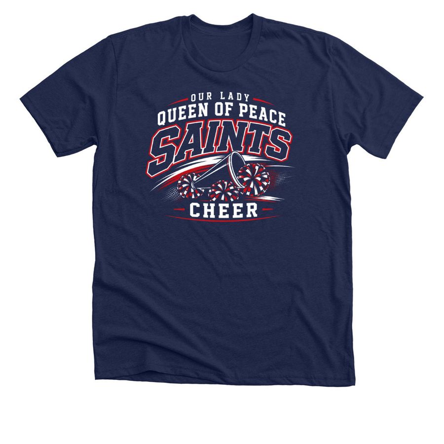 OLQP Cheer, a Solid Navy Blend Premium Unisex Tee