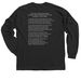 Justice: Wild Horses and Burros, a Black Classic Long Sleeve Tee (back-view)