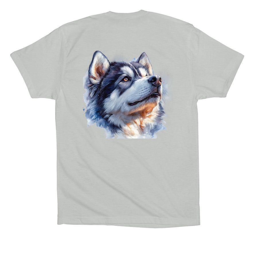 For the dogs, a Silver Premium Cotton Tee (back-view)