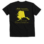 20th Alaska Summer Solstice Tourneys, a Solid Black Blend Premium V-Neck Tee (back-view)