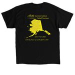 20th Alaska Summer Solstice Tourneys, a Black Classic Unisex Tee (back-view)