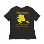 20th Alaska Summer Solstice Tourneys, a Black Women?s Relaxed Cotton Tee (back-view)