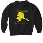 20th Alaska Summer Solstice Tourneys, a Black Gildan Softstyle Pullover Hoodie (back-view)