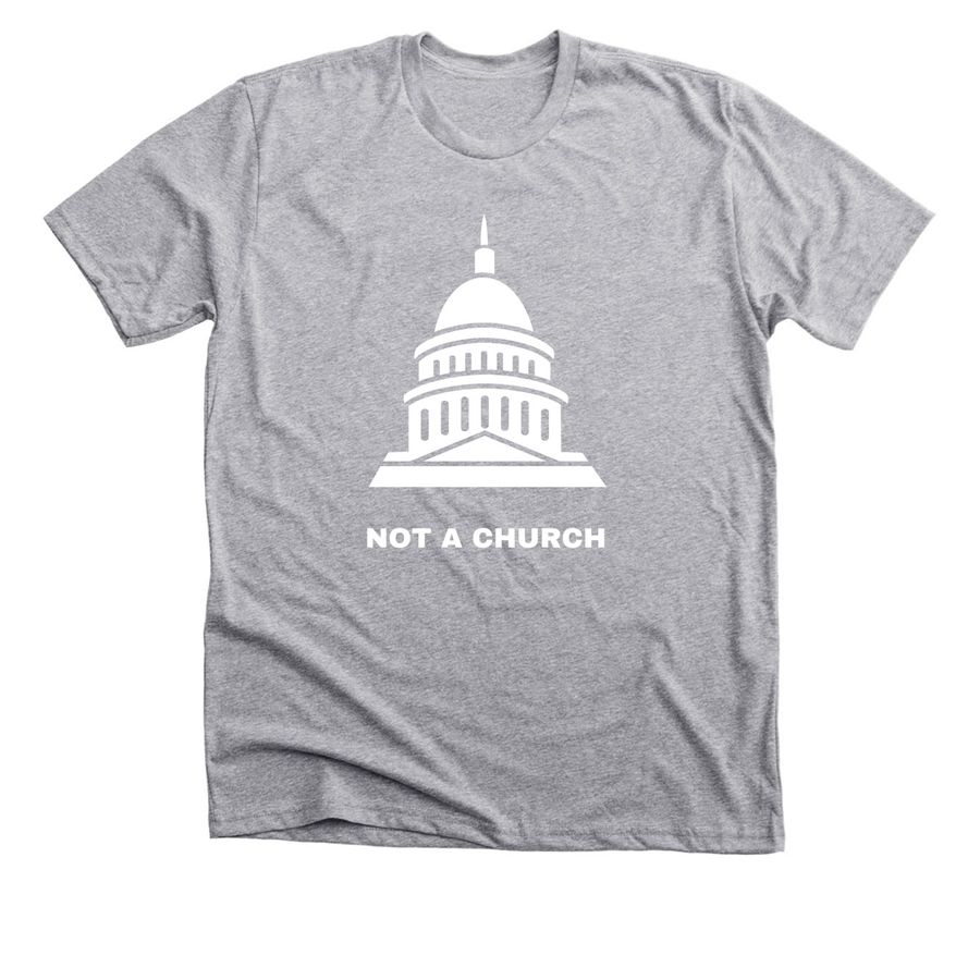 Not a Church, a Athletic Heather Premium Unisex Tee