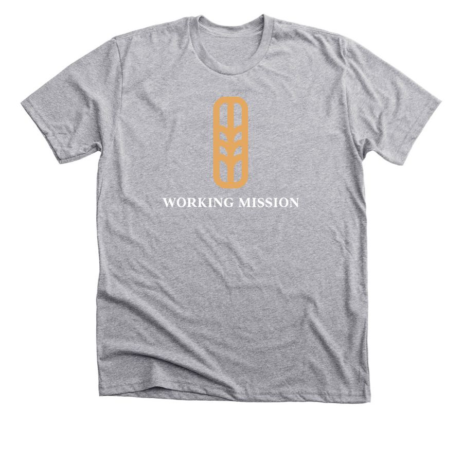Working Mission, a Athletic Heather Premium Unisex Tee