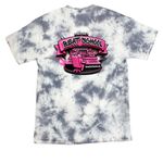 Beat School Tye Dye T's, a Grey Crystal Tie Dye Tee (back-view)