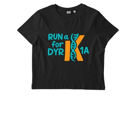 Run a K for DYRK1A 2025, a Black Stanley/Stella Women?s Stella Muser Tee