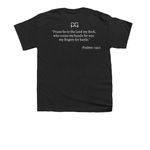 Bear Witness, a Black Youth Unisex Tee (back-view)
