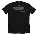 Bear Witness, a Solid Black Blend Premium Unisex Tee (back-view)