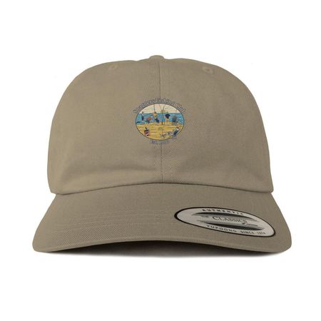 Hats.&nbsp;, a Khaki Printed Classic Baseball Cap