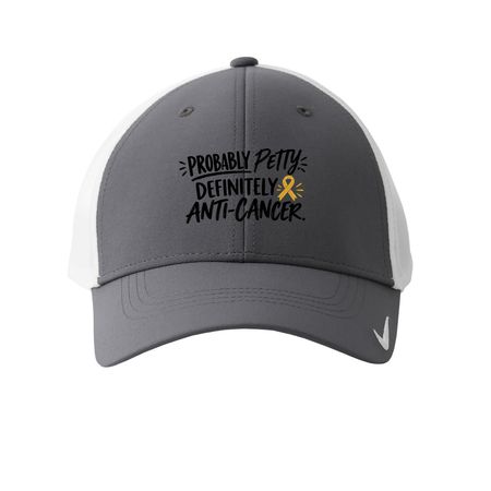 Nike Petty, a Dark Grey/ White Printed Nike Dri-FIT Legacy Performance Cap