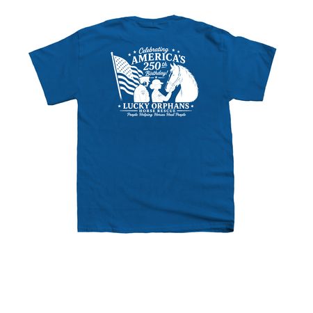 Stars, Stripes & Sanctuary, a Royal Blue Youth Unisex Tee