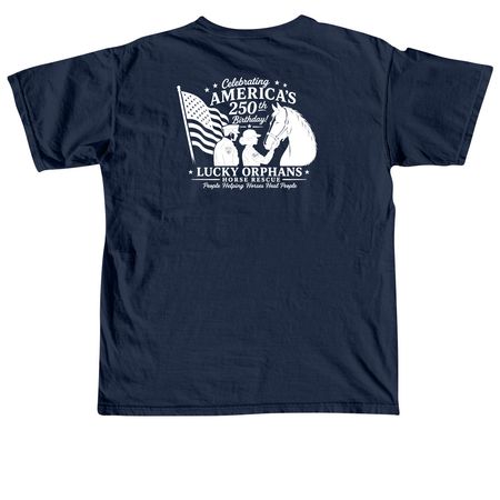 Stars, Stripes & Sanctuary, a True Navy Comfort Colors Unisex Tee