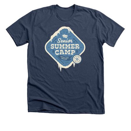 Senior Summer Camp: Winter Edition, a Heather Navy Premium Unisex Tee