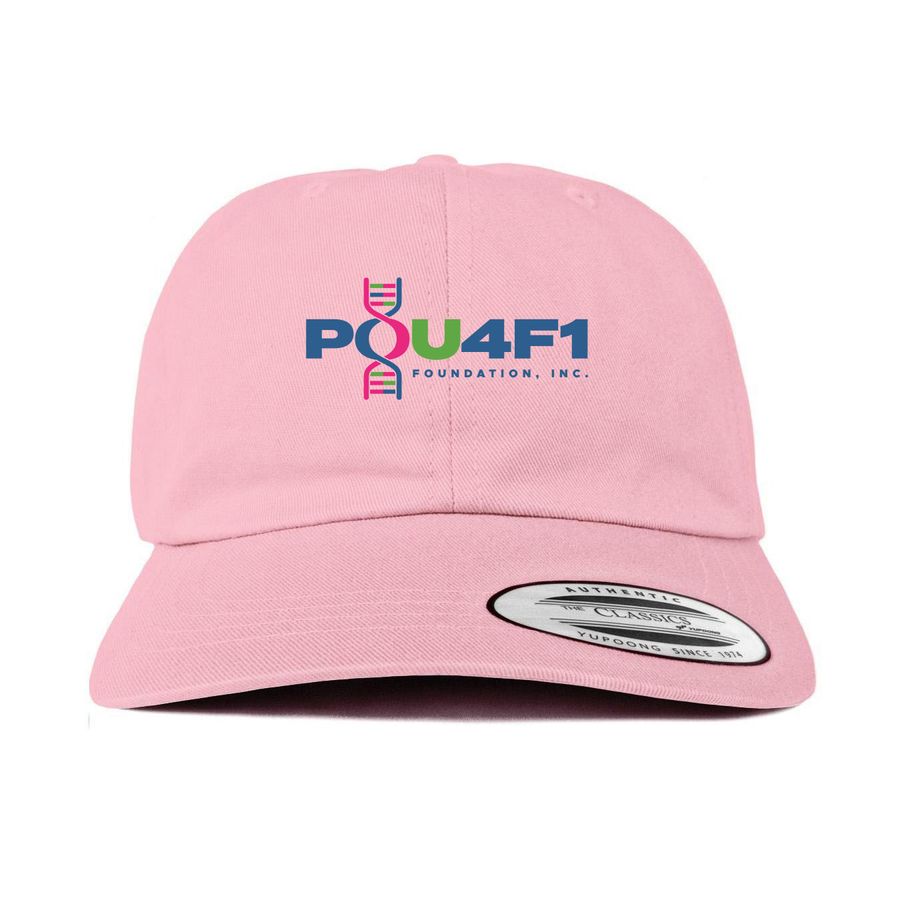 Hats with Color Logo, a Pink Printed Classic Baseball Cap