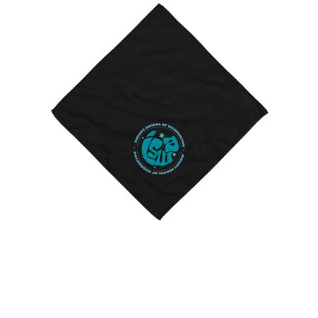 ISWA Bandana, a Black Cotton Bandana