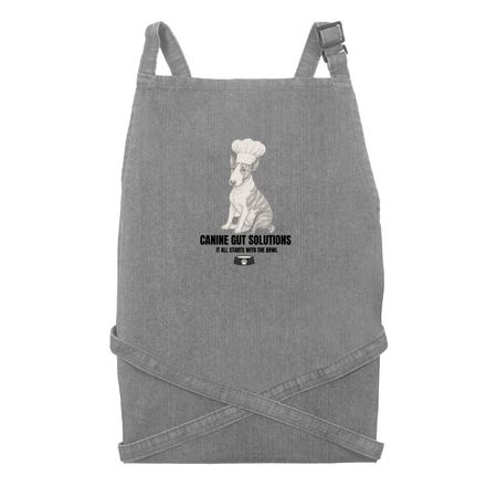 Canine Gut Solutions, a Grey Denim Recycled Denim Bib Apron