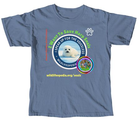 Purrfectly Wild Hoodies: "Seal The Future", a Blue Jean Comfort Colors Unisex Tee