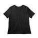Front Only Design -Women's, a Vintage Black Women?s Relaxed Cotton Tee (back-view)