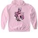 I'll Be Back, a Light Pink Gildan Softstyle Pullover Hoodie