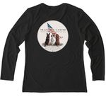 TC America 250 Logos&nbsp;, a Space Black Allmade Eco Triblend Women?s Long Sleeve Tee (back-view)