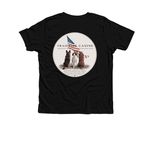 TC America 250 Logos&nbsp;, a Solid Black Blend Premium Youth Tee (back-view)